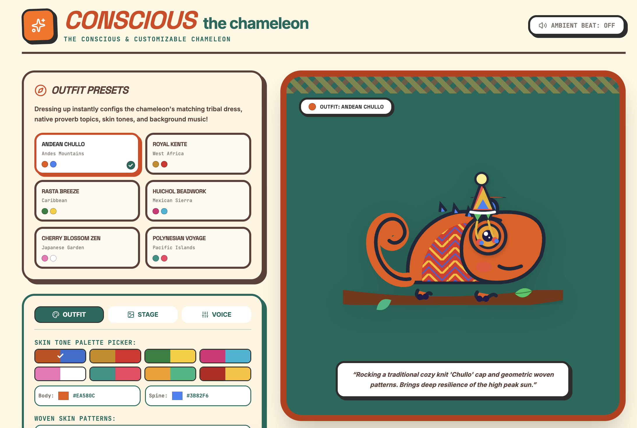 Conscious the Chameleon educational game sample