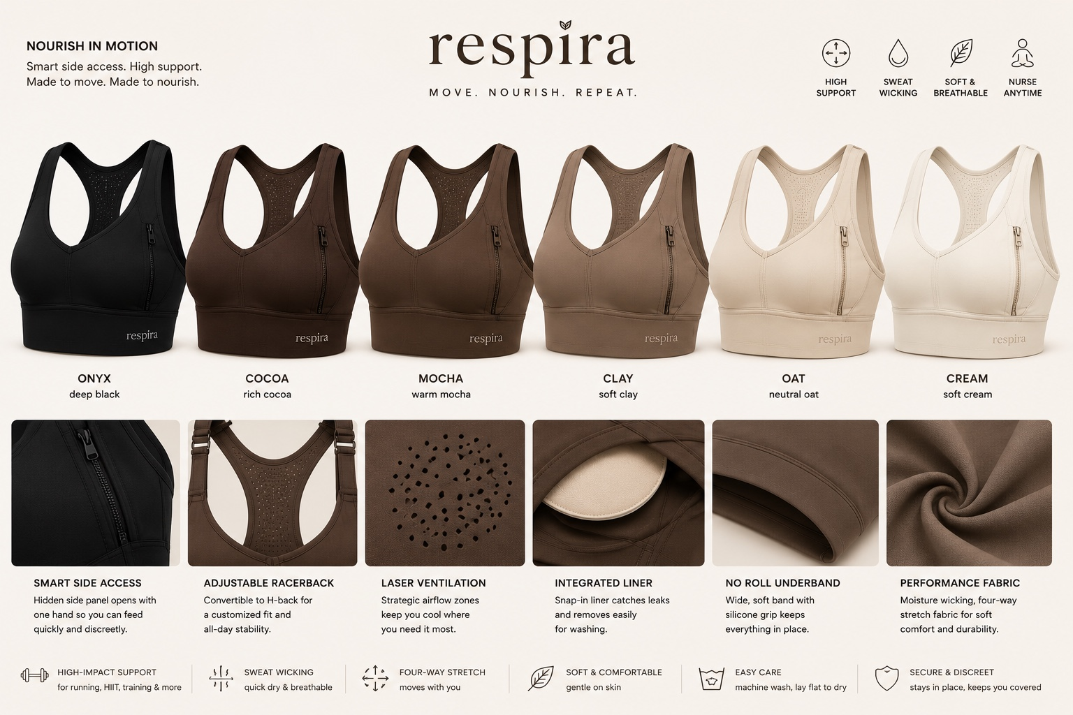 Respira Studio brand design sample